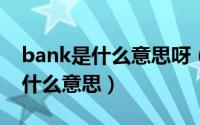 bank是什么意思呀（BANKINDONESIA是什么意思）