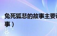 兔死狐悲的故事主要讲了什么（兔死狐悲的故事）