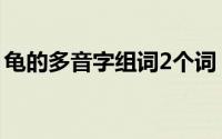 龟的多音字组词2个词（龟的多音字组词2个）