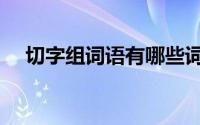 切字组词语有哪些词语（切的组词两字）