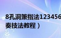 8孔洞箫指法1234567指法（洞箫入门自学吹奏技法教程）