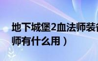 地下城堡2血法师装备搭配（地下城堡2血法师有什么用）