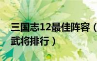 三国志12最佳阵容（三国志12最值得培养的武将排行）