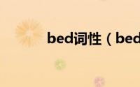 bed词性（bed的名词所有格）