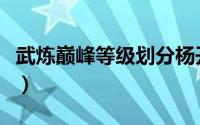 武炼巅峰等级划分杨开（武炼巅峰的等级划分）