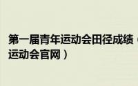 第一届青年运动会田径成绩（10月13日第一届全国学生青年运动会官网）