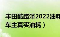 丰田酷路泽2022油耗（10月14日酷路泽油耗车主真实油耗）