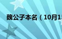 魏公子本名（10月15日魏国公子卬结局）