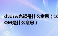 dvdrw光驱是什么意思（10月15日电脑的光驱上有DVD-ROM是什么意思）