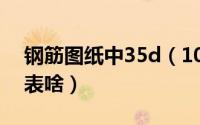 钢筋图纸中35d（10月15日钢筋图纸30d代表啥）