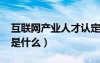 互联网产业人才认定（10月08日互联网人才是什么）