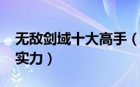 无敌剑域十大高手（10月16日无敌剑域剑盟实力）