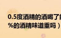 0.5度酒精的酒喝了能开车吗（10月16日95%的酒精味道重吗）