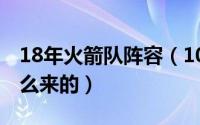 18年火箭队阵容（10月08日路飞火拳铳是怎么来的）