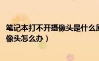 笔记本打不开摄像头是什么原因（10月16日笔记本打不开摄像头怎么办）