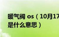 暖气阀 os（10月17日暖气阀门开关方向os是什么意思）