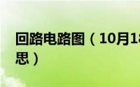 回路电路图（10月18日电路中回路是什么意思）