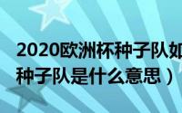 2020欧洲杯种子队如何确定（10月18日欧冠种子队是什么意思）