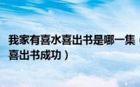 我家有喜水喜出书是哪一集（10月19日我家有喜大结局白水喜出书成功）