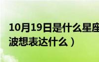 10月19日是什么星座（10月19日张学友定风波想表达什么）