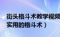 街头格斗术教学视频（10月19日街头格斗最实用的格斗术）