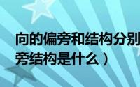 向的偏旁和结构分别是什么（10月08日向偏旁结构是什么）