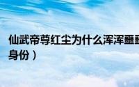 仙武帝尊红尘为什么浑浑噩噩（10月20日仙武帝尊红尘真实身份）