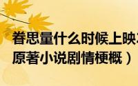 眷思量什么时候上映2021（10月08日眷思量原著小说剧情梗概）