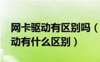 网卡驱动有区别吗（10月22日网卡和网卡驱动有什么区别）