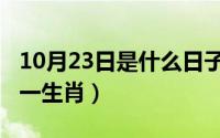 10月23日是什么日子（10月23日口若悬河打一生肖）