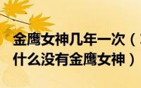 金鹰女神几年一次（10月08日金鹰节2022为什么没有金鹰女神）