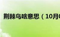 荆棘鸟啥意思（10月08日荆棘鸟什么意思）