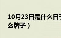 10月23日是什么日子（10月23日dino是什么牌子）