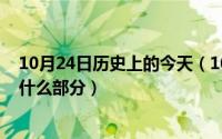 10月24日历史上的今天（10月24日仙人掌的刺其实是它的什么部分）