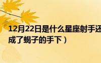 12月22日是什么星座射手还是摩羯（10月24日察猜为什么成了蝎子的手下）