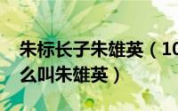 朱标长子朱雄英（10月24日朱标的儿子为什么叫朱雄英）