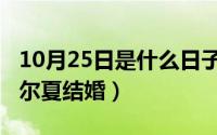 10月25日是什么日子（10月25日二叔大结局尔夏结婚）