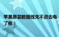 苹果原装数据线充不进去电（10月25日苹果原装数据线充不了电）