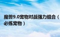 魔兽9.0宠物对战强力组合（10月26日魔兽世界9.0宠物对战必练宠物）