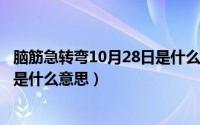 脑筋急转弯10月28日是什么日子?（10月28日佳节来临之际是什么意思）