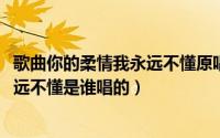 歌曲你的柔情我永远不懂原唱视频（10月28日你的柔情我永远不懂是谁唱的）