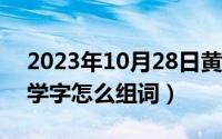 2023年10月28日黄道吉日查询（10月28日学字怎么组词）