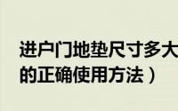 进户门地垫尺寸多大（10月29日进户门地垫的正确使用方法）