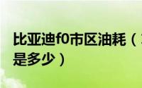 比亚迪f0市区油耗（10月29日比亚迪FO油耗是多少）