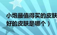 小炮最值得买的皮肤（10月31日小炮手感最好的皮肤是哪个）