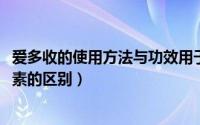 爱多收的使用方法与功效用于小麦（11月01日爱多收与芸苔素的区别）