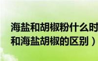 海盐和胡椒粉什么时候放（11月02日胡椒粉和海盐胡椒的区别）