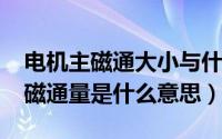 电机主磁通大小与什么有关（11月01日电机磁通量是什么意思）