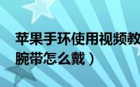 苹果手环使用视频教程（10月08日苹果手环腕带怎么戴）