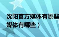 沈阳官方媒体有哪些（11月02日沈阳的主流媒体有哪些）